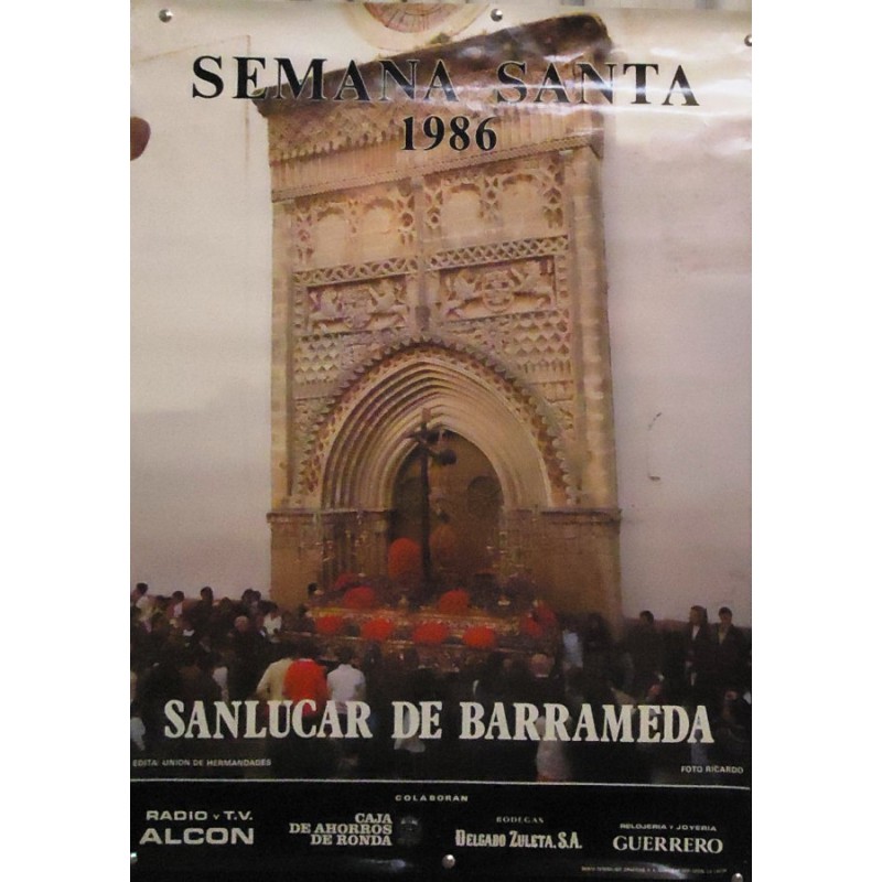 SEMANA SANTA DE SANLUCAR AÑO 1986 MED 50X 70 CTM