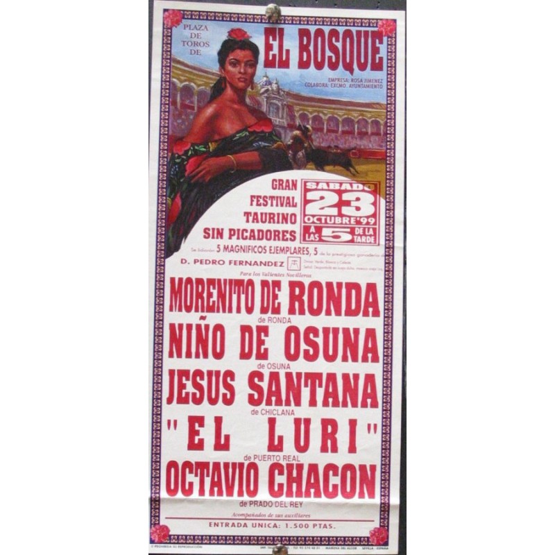 PLAZ DE TOROS DE EL BOSQUE.- 23 OCTUB.1999.- MED 15X30 CT