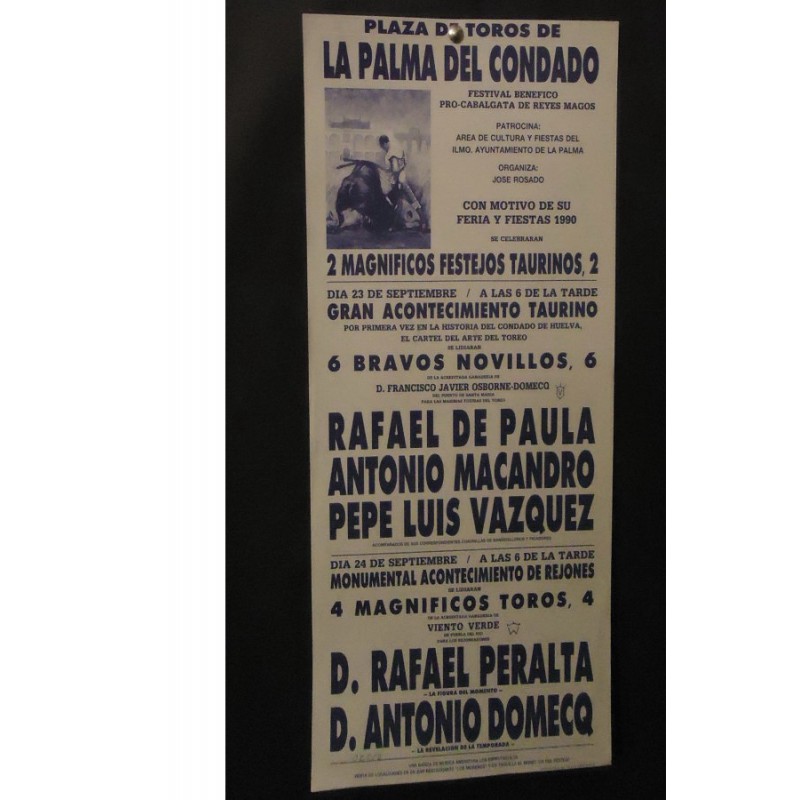 PLAZ DE TOROS DE LA PALMA DEL CONDADO.- 23-9-90.- MED 22X44