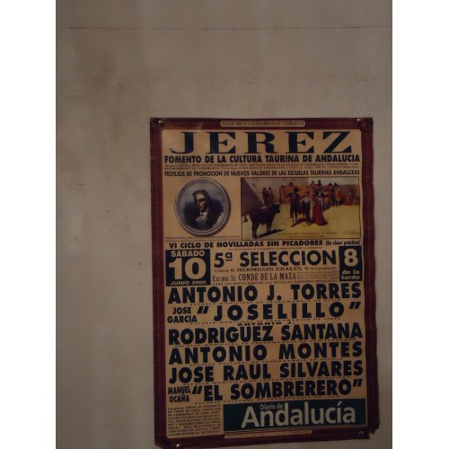 PLAZ DE TOROS JEREZ DE LA FRON.-10 JUNIO 2000.- MED 45X 65 CTM