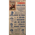 PLAZ DE TOROS DE ARCOS DE LA FTRA.-1Y2 OCTB.1977.-20X40CT