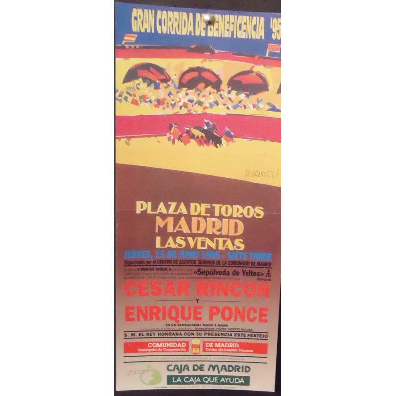 PLAZA DE TOROS DE MADRID.-BENEFICIENCIA .- AÑO 1995