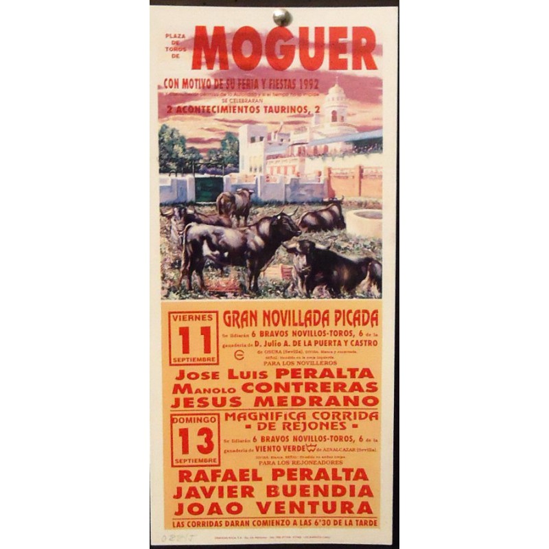 PLAZ DE TOROS DE MOGUER.- 11-9-92.- MED 17 X45 CYM