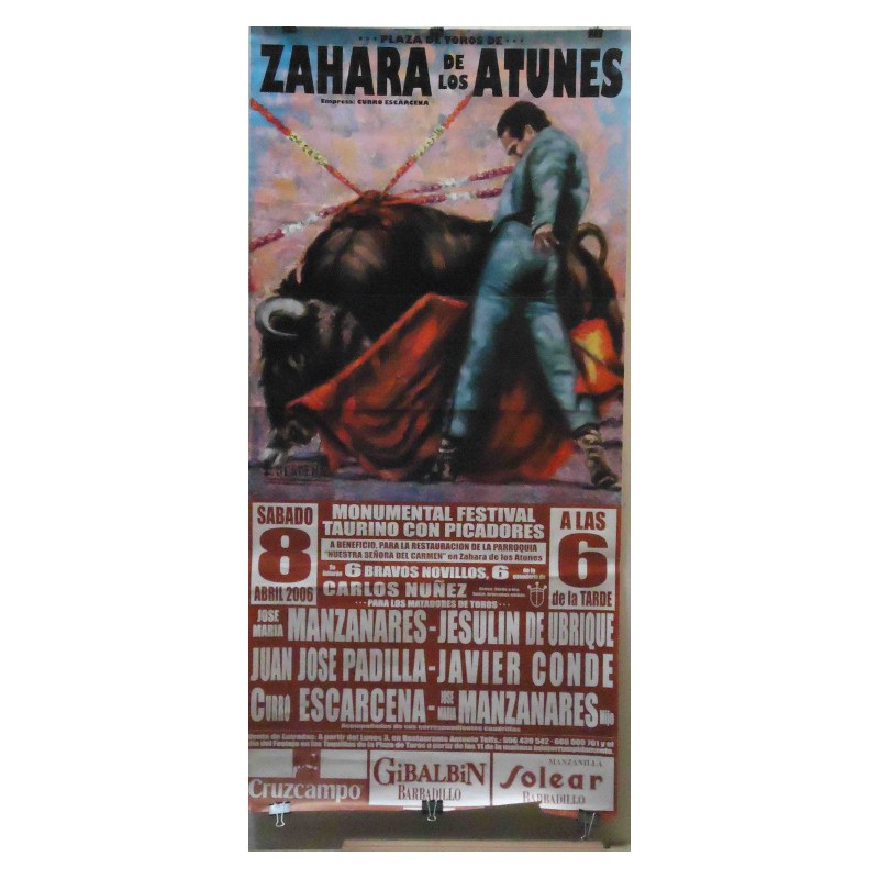 PLAZA TOROS ZAHARA DE LOS ATUNES 8ABRIL2006M190X90