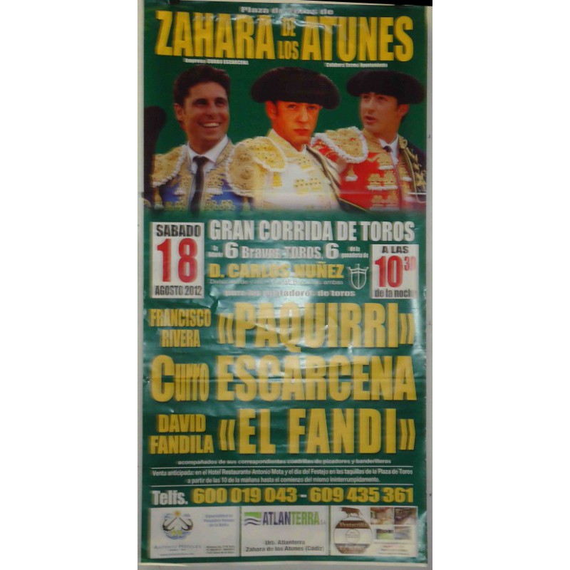 PLAZA TOROS ZAHARADELOS ATUNES18/8/2012M190X90C