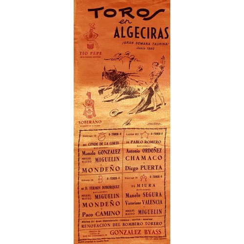 PLAZA DE TOROS DE ALGECIRAS 19-20-25-26-27 1960MED15X37CTMSEDA