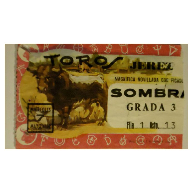ENTRADA DE TOROS JEREZ DE LA FRONTERA 7 MAYO 1980