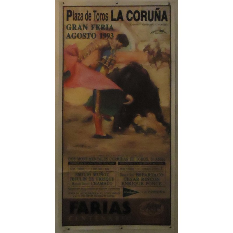 PLAZ DE TOROS DE LA CORUÑA.- 7-8-93.-MED 54X110CTM