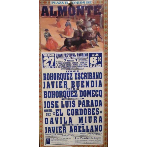 PLAZ DE TOROS DE ALMONTE.- 30-06-95.- MED 17X34 CTM