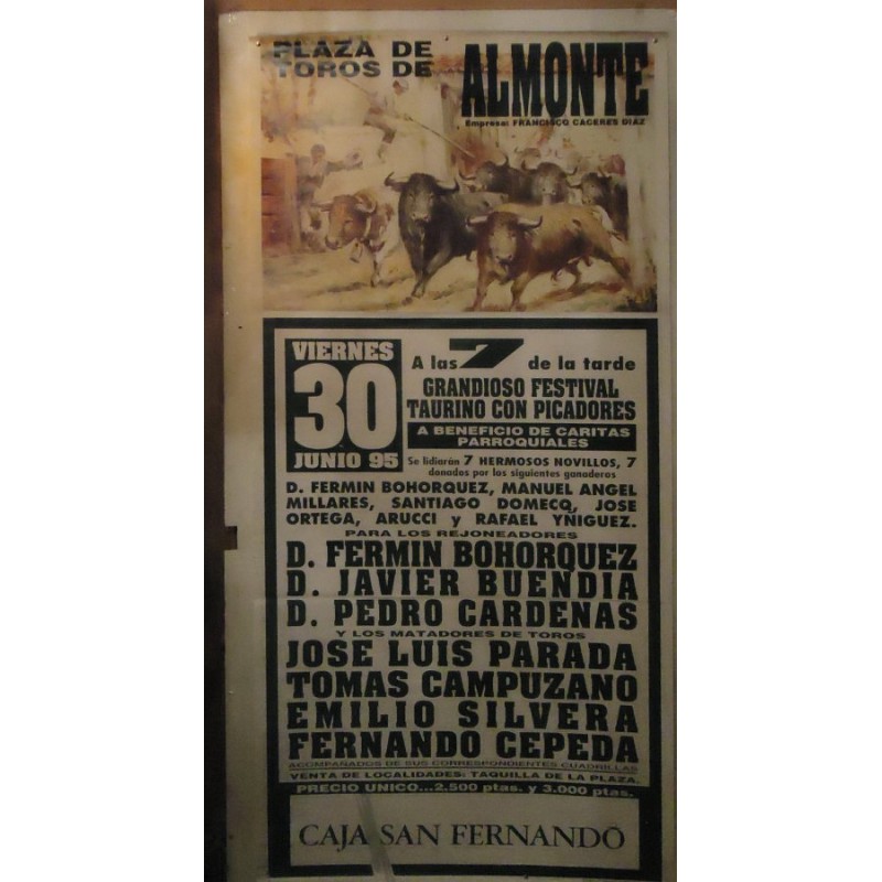 PLAZ DE TOROS DE ALMONTE.- 30-09-95.- MED 90X180CTM
