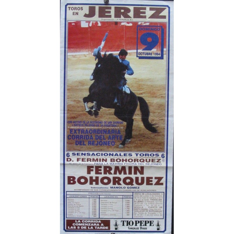 PLAZA DE TOROS DE JEREZ.- 09-10-1994.- MED 20X 42 CTM