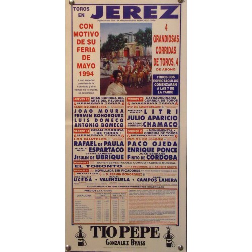 PLAZA DE TORS DE JEREZ 15 MAYO 1994 MED 22X 44 CTM